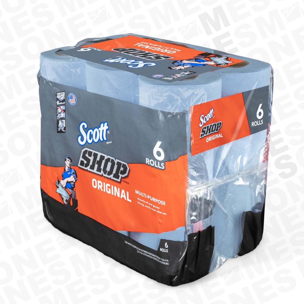 Scotts Kimberly Clark 75146 Blue Shop Towels On A Roll Bundle44; 6 Pack