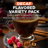 Maud's Flavored Decaf Coffee Pods Variety Pack, 24 ct, 6 Assorted Roasts & Flavors, Decaf Medium Roast Coffee in Single Serve Pods - 100% Arabica