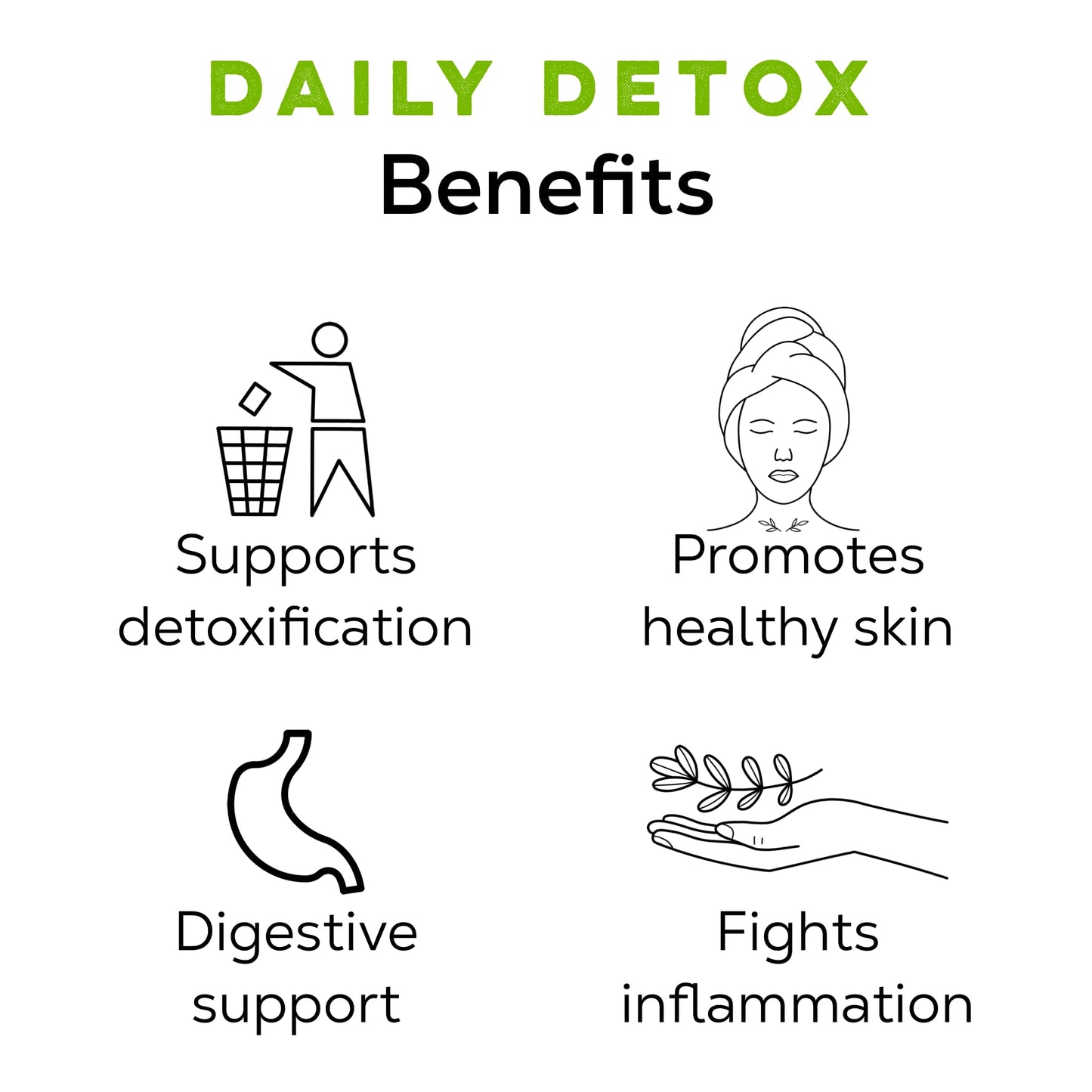 Daily Detox Cleansing Herbal Tea, Caffeine Free Organic Loose Leaf Tea for detoxing