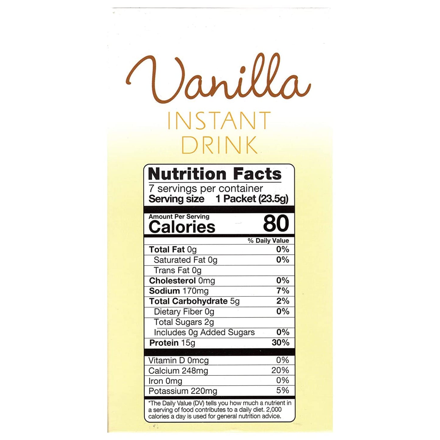 FITWISE - High Protein Instant Drink Mix, 15g Protein, Low Calorie, Low Carb, Low Fat, Gluten Free, Aspartame Free, KETO Diet Friendly, Ideal Protein