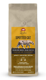 Whole Bean Coffee Spotted Cat Tanzanian Peaberry 3/4 lb 340 grams