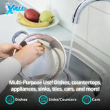 X-ALL Magic Wipes Multi-Use Cleaning Cloths, 1 Pack (6 Wipes) - Reusable & Washable, Ultra-Absorbent, Lint-Free Household Cleaning Cloths - 1 Cloth