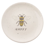 Karma, Reese Trinket Tray, Decorative Ceramic Trinket Dish, Jewelry Dish Tray for Rings Bracelets Necklace, Bee