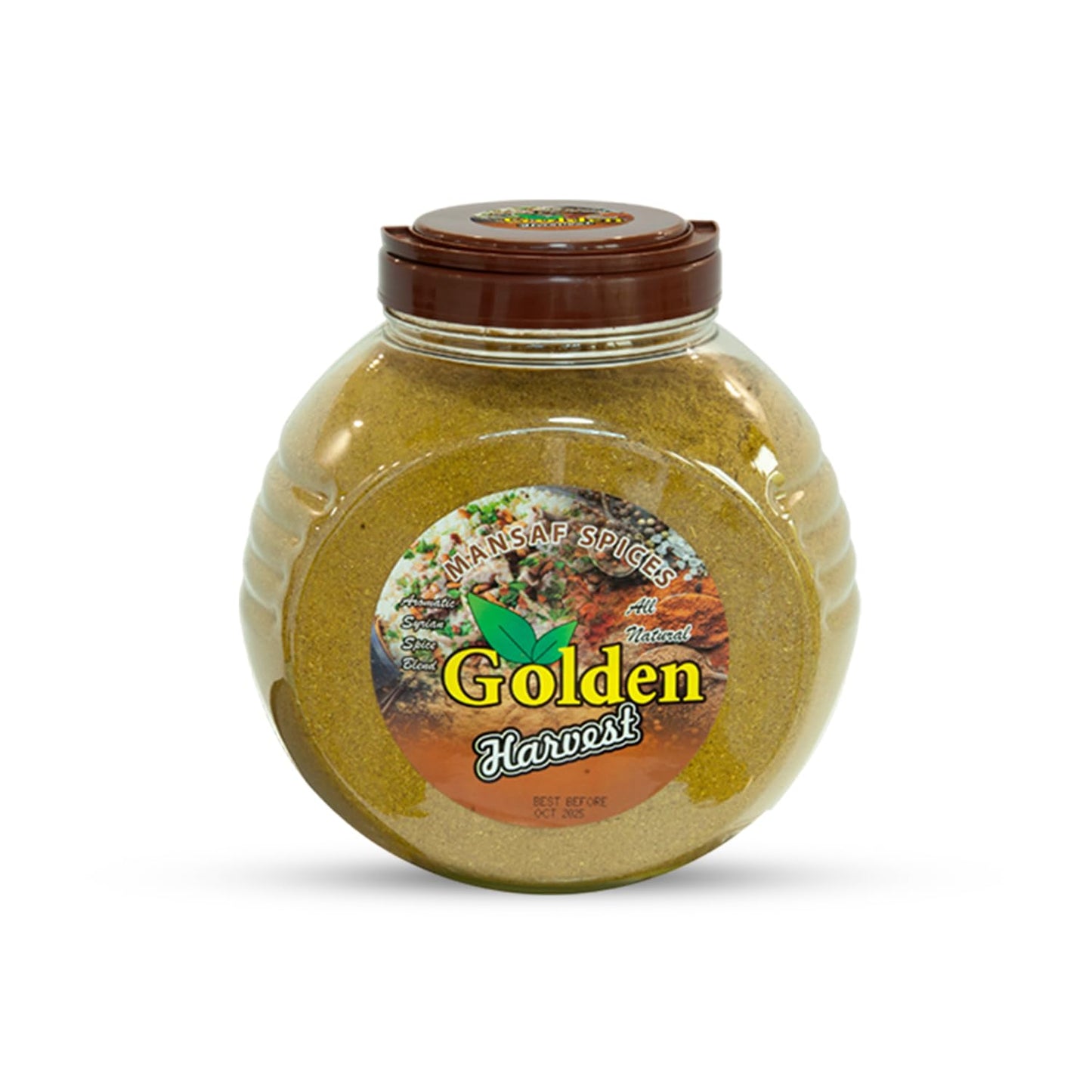 Golden Harvest Mansaf Spice Blend - 5 lbs (2.26kg) Bulk Pack - Authentic Jordanian Seasoning for Lamb & Rice - All Natural, Non-GMO, Gluten-Free -