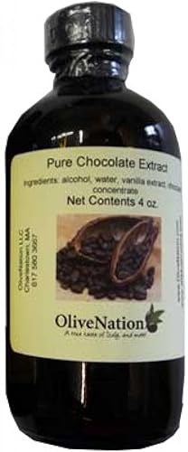 Chocolate Extract For Baking - Rich Chocolate Flavoring for Cakes - Cookies - PG Free - Non-GMO - Gluten Free - Kosher - Vegan - 4 ounces