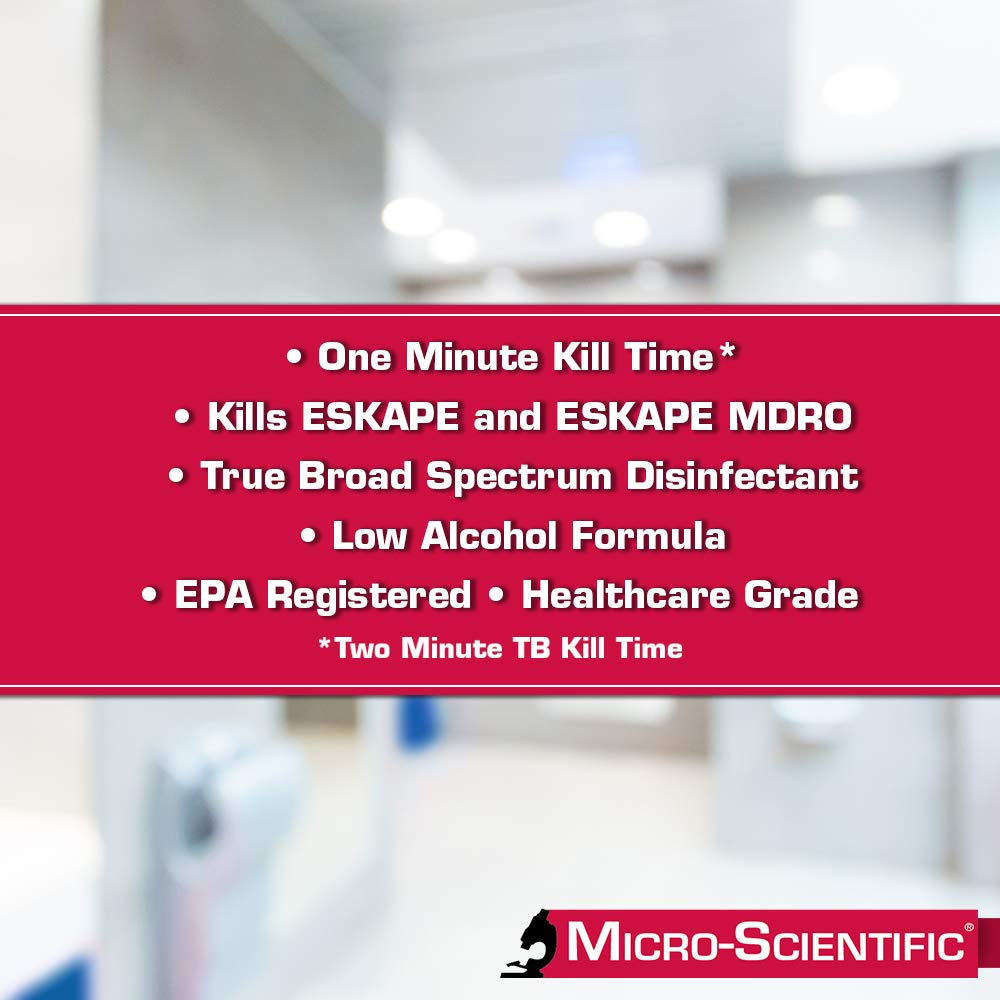 Micro-Scientific - M60034 Wipes Disinfectant Cleaner 160 Wipes Professional Disposables Surface Disinfectant Cleaning Wipes Opti Cide Max