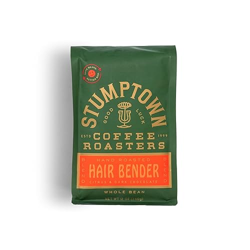 Stumptown Coffee Roasters, Medium Roast Whole Bean Coffee, 100% Arabica Coffee - Hair Bender 12 Ounce Bag with Flavor Notes of Citrus and Dark
