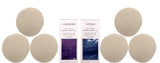 Haven Wool Dryer Balls with Essential Oils - 6-Pack Natural Reusable Laundry Balls with Lavender & Ocean Scents - Eco-Friendly Fabric Softener