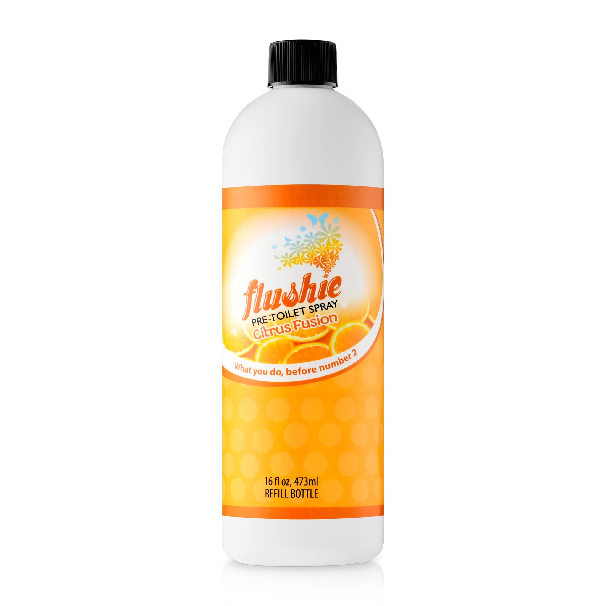 Flushie Pre-Toilet Spray Travel Size Toiletries Bathroom Spray Citrus 1 Pack 4oz