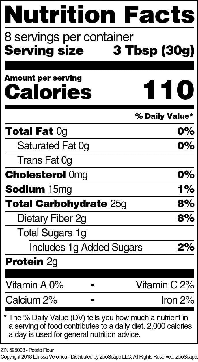 Potato Flour (8 oz, ZIN: 525093) - 3 Pack