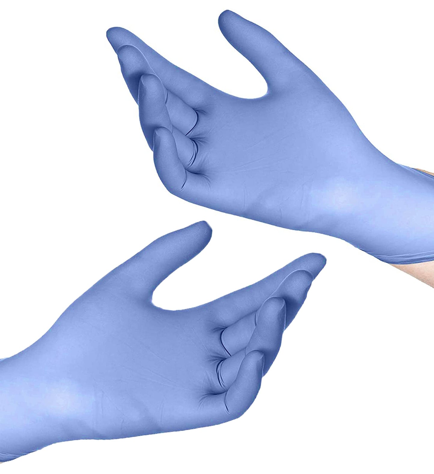 Rhino Blue Nitrile Exam Gloves - Latex-Free & Powder-Free - NGPF-7004 (Case of 1,000), Xtra Large