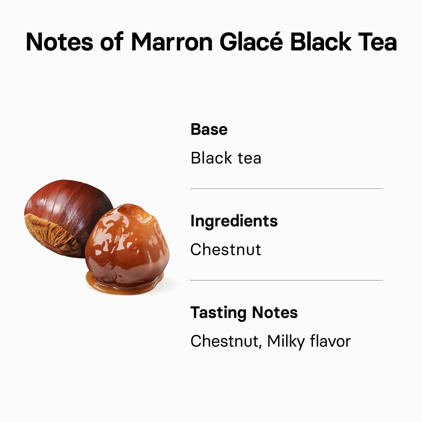 Osulloc Marron Glacé Black Tea, Roasted Chestnut Flavored, Sweet & Elegant Black Tea, Iced tea bags, Premium Tea Bags from Jeju Island, 20 count