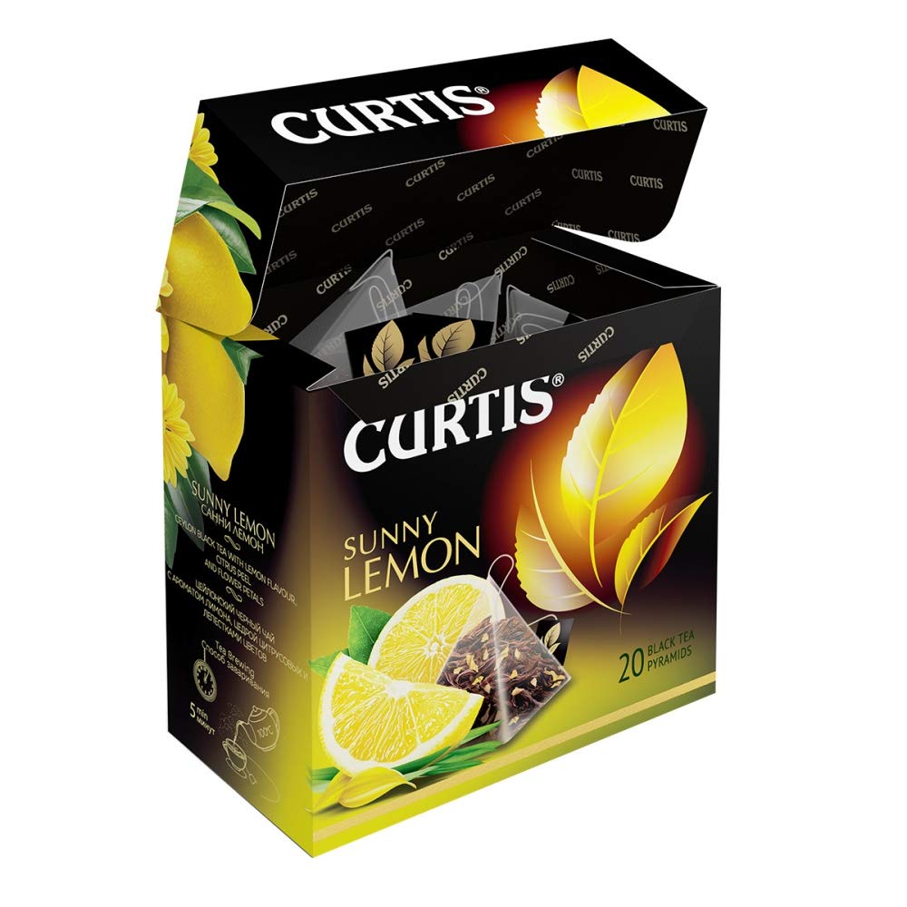 Black Tea Pyramids, Sunny Lemon Citrus (pack of 3)