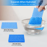 Mcyye 8PCS Compressed Kitchen Sponges Pack for Household Use, Premium Dish Sponges Kitchen Natural, Non Scratch Cleaning Sponges for Dishes
