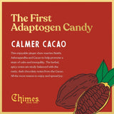 Chimes Calmer Cacao Adaptogen Ginger Chews Candy - (2 Pack With Ashwagandha, Reishi and Dark Cacao with Theobromine) Vegan, Gluten Free…