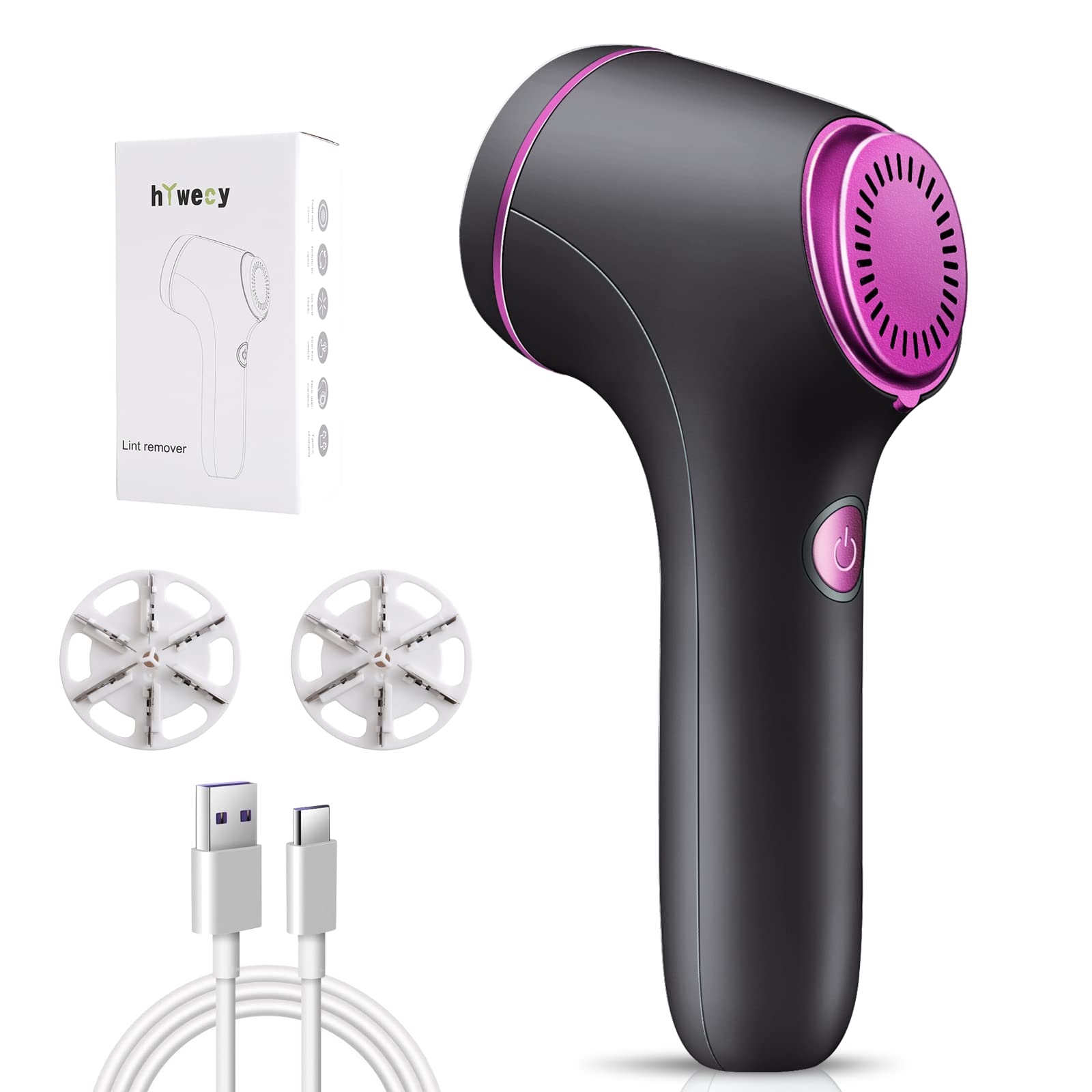 Fabric Shaver and Lint Remover - Rechargeable Fabric Remover, Sweater Shaver for Clothes and Furniture Adapter or Sweater Shaver Removing Fleece Fuzz
