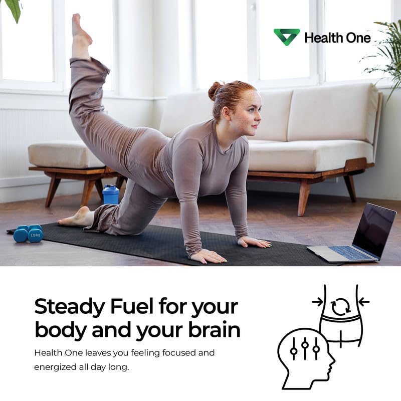 Health One Chocolate Meal Replacement Powder | High Protein with 20G Whey & 5G Fiber | GLP-1 Booster | Best for Lean Shakes for Weight Loss in Women