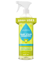 Puracy Stain Remover for Baby Clothes and Cloth Diapers, Newborn Baby Essentials Must Haves, Enzyme-Based Laundry Spray, Natural Spot and Odor