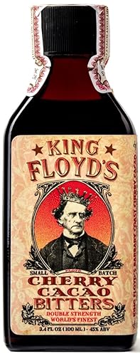King Floyd's Artisanal Cherry Cacao Bitters for Cocktails (100ml) Hand Crafted, Made from Organic Cacao Nibs & Montmorency Cherries, Unique Luxurious