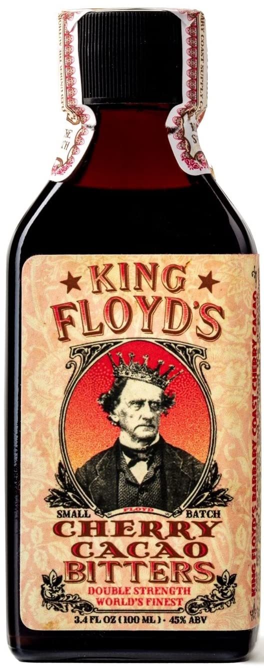 King Floyd's Artisanal Cherry Cacao Bitters for Cocktails (100ml) Hand Crafted, Made from Organic Cacao Nibs & Montmorency Cherries, Unique Luxurious