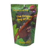 The Original Bag of Poo®, Sloth Poo (Black Cherry Flavor Cotton Candy), Novelty Poop Gag Gift. Free sticker inside.