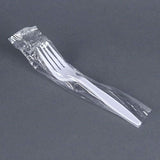 Individuanlly Wrapped Heavy Weight Plastic Fork (Black, 100) (FORK, 100, WHITE)