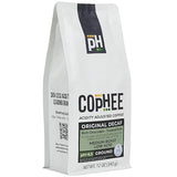 Low Acid Coffee - Decaf - Ground Medium Roast - Smooth Non-GMO Arabica Coffee - Electrolyte Infused for Sensitive Stomachs, Acid Reflux, and Heartburn