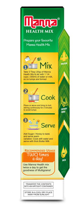 Manna Multigrains Health & Nutrition Drink - 500g (No Added Sugars & Preservatives)