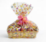 Customizable Gift Basket stuffed with chocolates cookies snacks and candies by MISTERGIFTBASKET.COM Hand-crafted for women men client sympathy