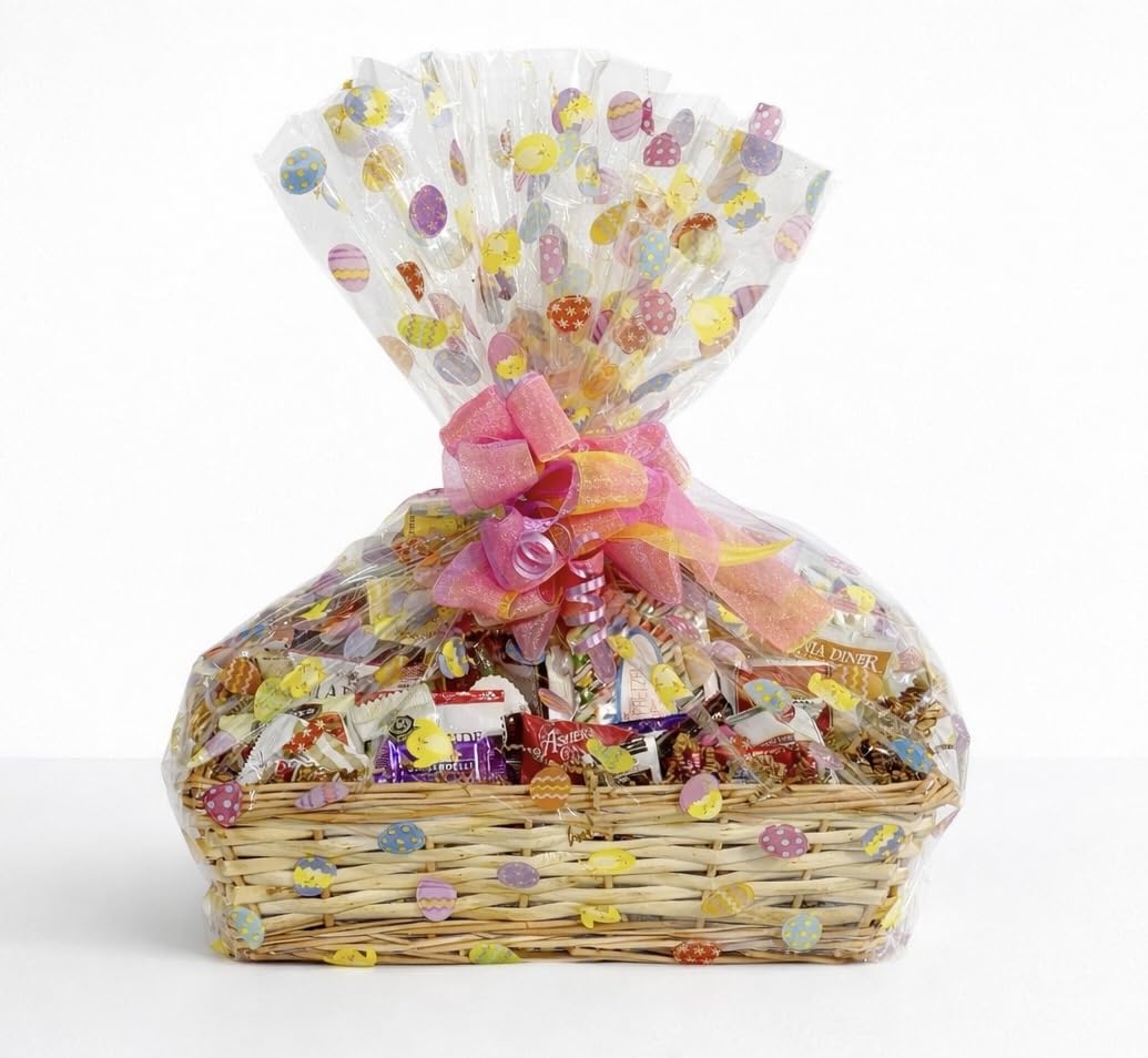 Customizable Gift Basket stuffed with chocolates cookies snacks and candies by MISTERGIFTBASKET.COM Hand-crafted for women men client sympathy