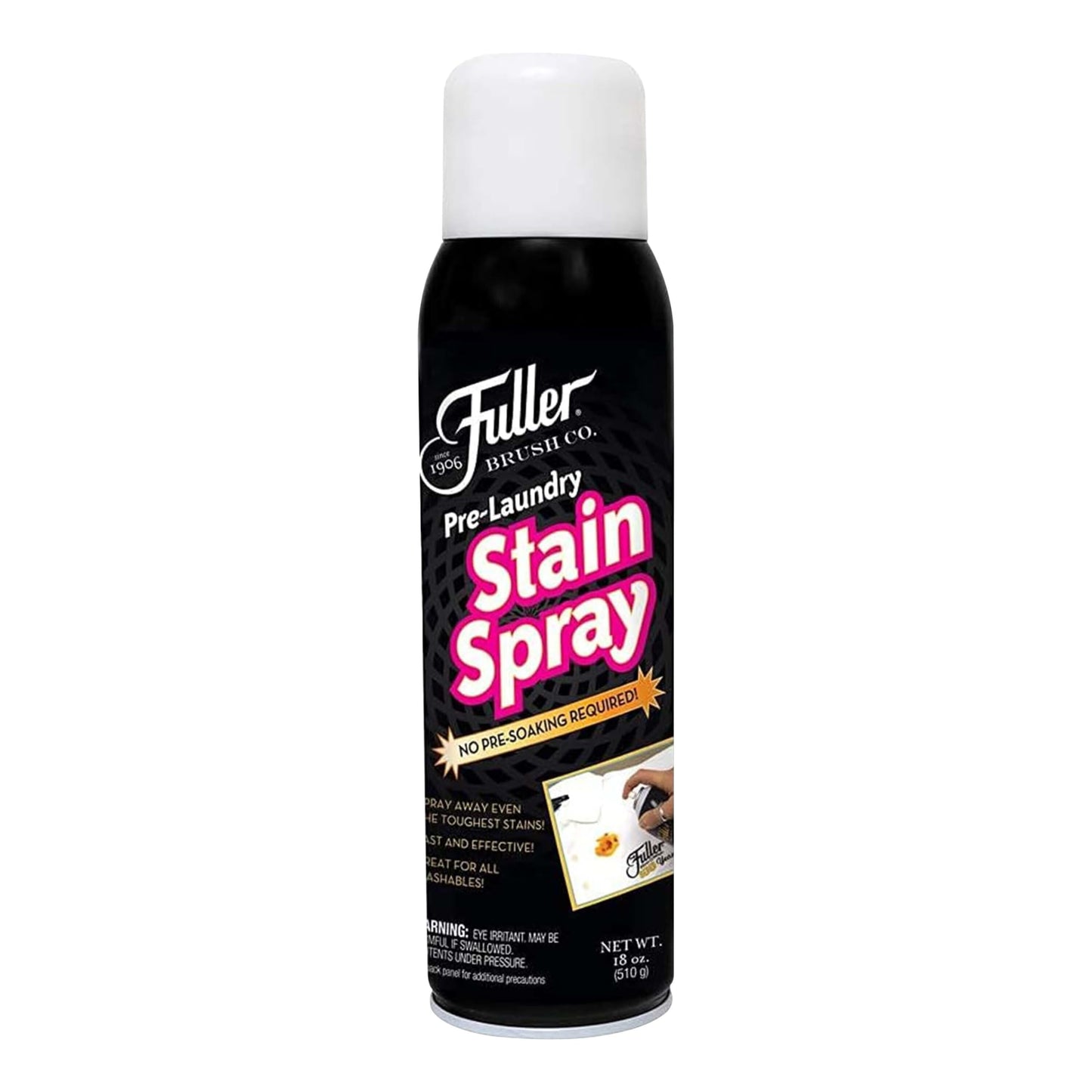 Fuller Brush Pre-Laundry Stain Remover Spray 18 fl oz - Fast-Acting Stain Fighter for Clothes - Removes Grease, Ink, Food & More - No Soak, Safe on