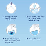 Windex Dissolve Concentrated Pods, Glass Cleaner, 3 Count Concentrated Dissolvable Refill Pods (Pack of 1)