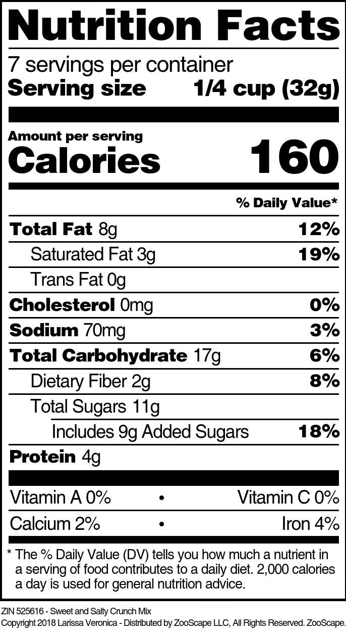Sweet and Salty Crunch Mix (8 oz, ZIN: 525616)