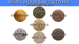 Gerbs Super 7 Seed Snack Mix 2 lbs. | Raw, No Artificial Additives, Resealable Bag | Crunchy Pumpkin, Sunflower, Brown & Golden Flax, Black & White