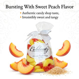 Coblentz Chocolate Gummy Peach Rings Candy, 7 Oz
