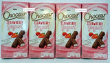 Choceur Strawberry Yogurt Smooth Creamy European Chocolate 7.05oz 200g (Four Bars)