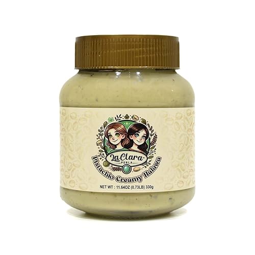 Pistachio Creamy Halawa (Halva/Halwa) Spread (New Flavor for Dubai Chocolate) - 11.64oz (330g)