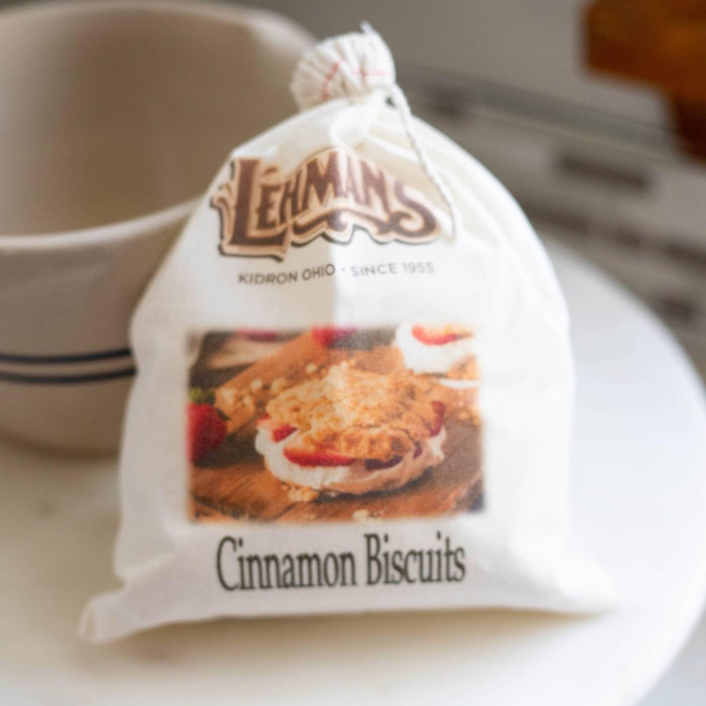 Lehman's Biscuit Mix, Quick and Easy to Prepare and Bake, Hot Delicious 10.25 oz Gift Bag, Sweet Cinnamon