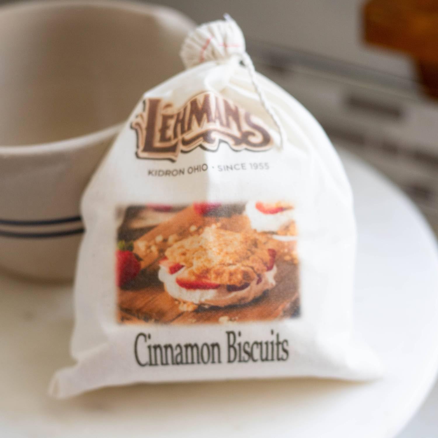 Lehman's Biscuit Mix, Quick and Easy to Prepare and Bake, Hot Delicious 10.25 oz Gift Bag, Sweet Cinnamon