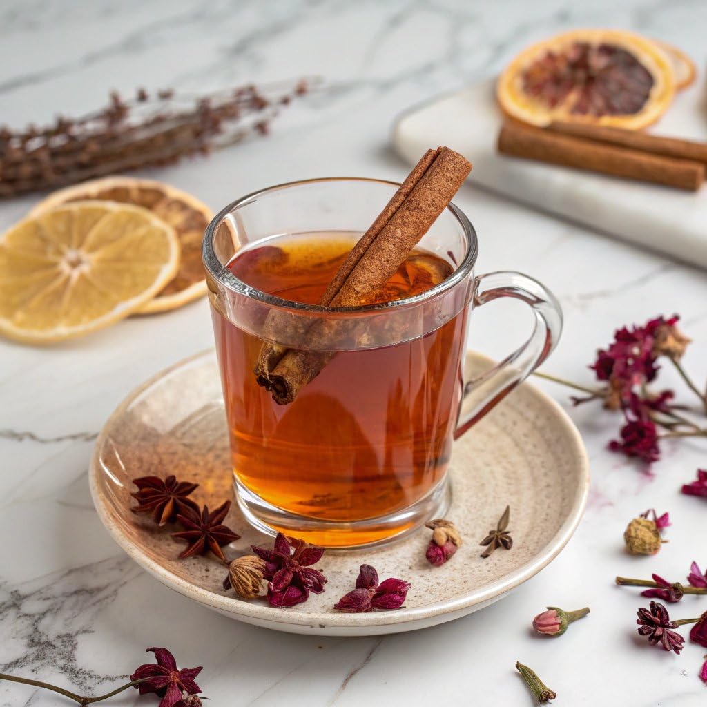Total Tea SIimming Detox Tea Caffeine Free - 25 Day Detox - Herbal Tea with Chamomile, Hibiscus Tea & Ginger Root for Colon Cleanse - Natural Citrus