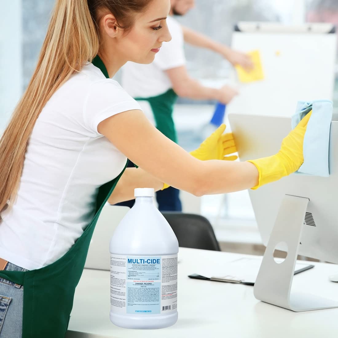 ForPro Professional Collection Multi-Cide Hospital Grade Sanitizer & Disinfectant, Bactericidal, Fungicide & Virucidal Cleaner, 1 Gallon Refill (128