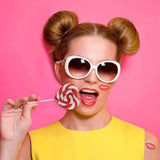 RED HEART SHAPED SWIRL POP - Edibles - 12 Pieces