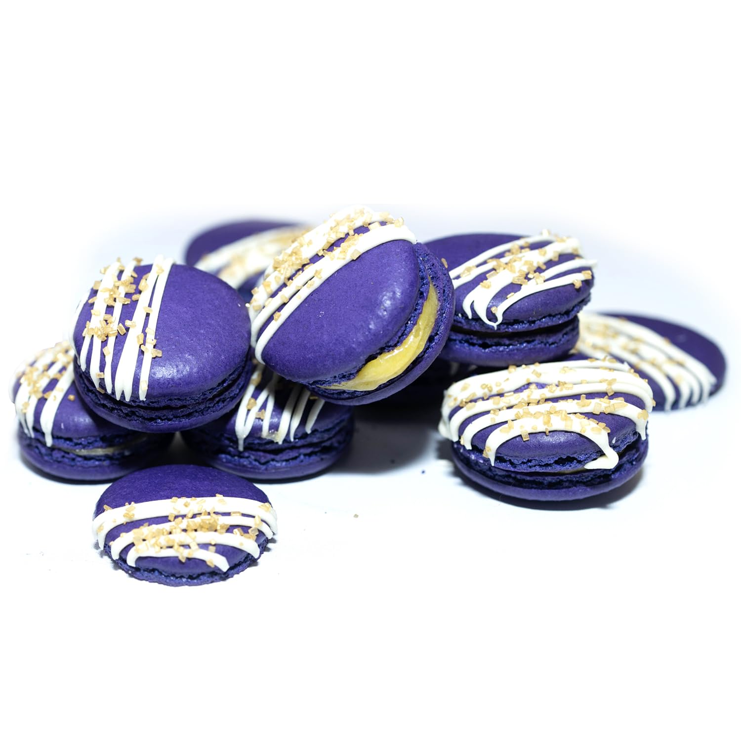 CrumbleCrate Baking DIY Activity Kit - Bake Delicious Lavender Macarons with Lemon Curd with Pre-Measured Ingredients - Best Gift Idea