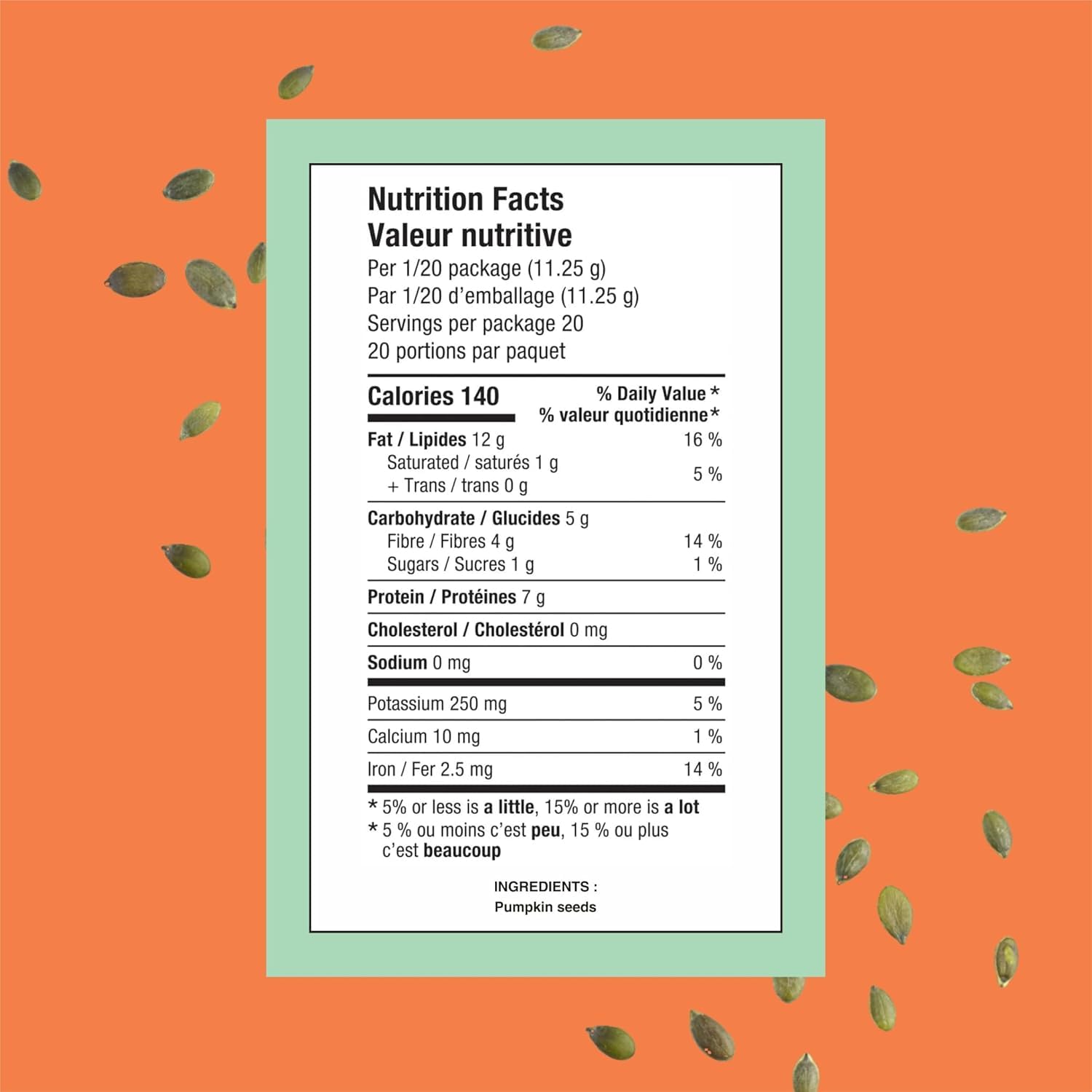 Healthy Crunch - Just Seeds - Pumpkin Seeds 225g x 6 Units - No Added Salted - Raw Seeds - No Added Oil - No Added Sugar - Peanut-Free - Tree Nut-Free