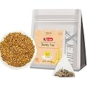 XIEJINJI Barley Tea, 4.2g x 50 Count (7.4 oz), 100% Pure Natural Roated Barley Grains Herbal Tea, Eco-Conscious Tea Bags, Caffeine-Free Herbal Tea