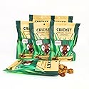 3 Cricketeers Cricket Caramel Crunch - Organic Gourmet Caramel Corn with Crunchy Crickets & Peanuts - Edible Cricket Treat 1 oz- Handmade & Grown in
