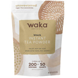 Waka Instant Black Tea Mix, Classic - 100% Tea Leaves, No Additives, Unsweetened Tea Powder for 50 Quarts or 200 Cups - Easy and Quick Hot or Iced