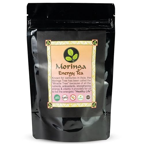 MORINGA ENERGY TEA - Loose leaf 3 oz. Natural, hand harvested and freshly packaged with 100% Pure Moringa Leaves.