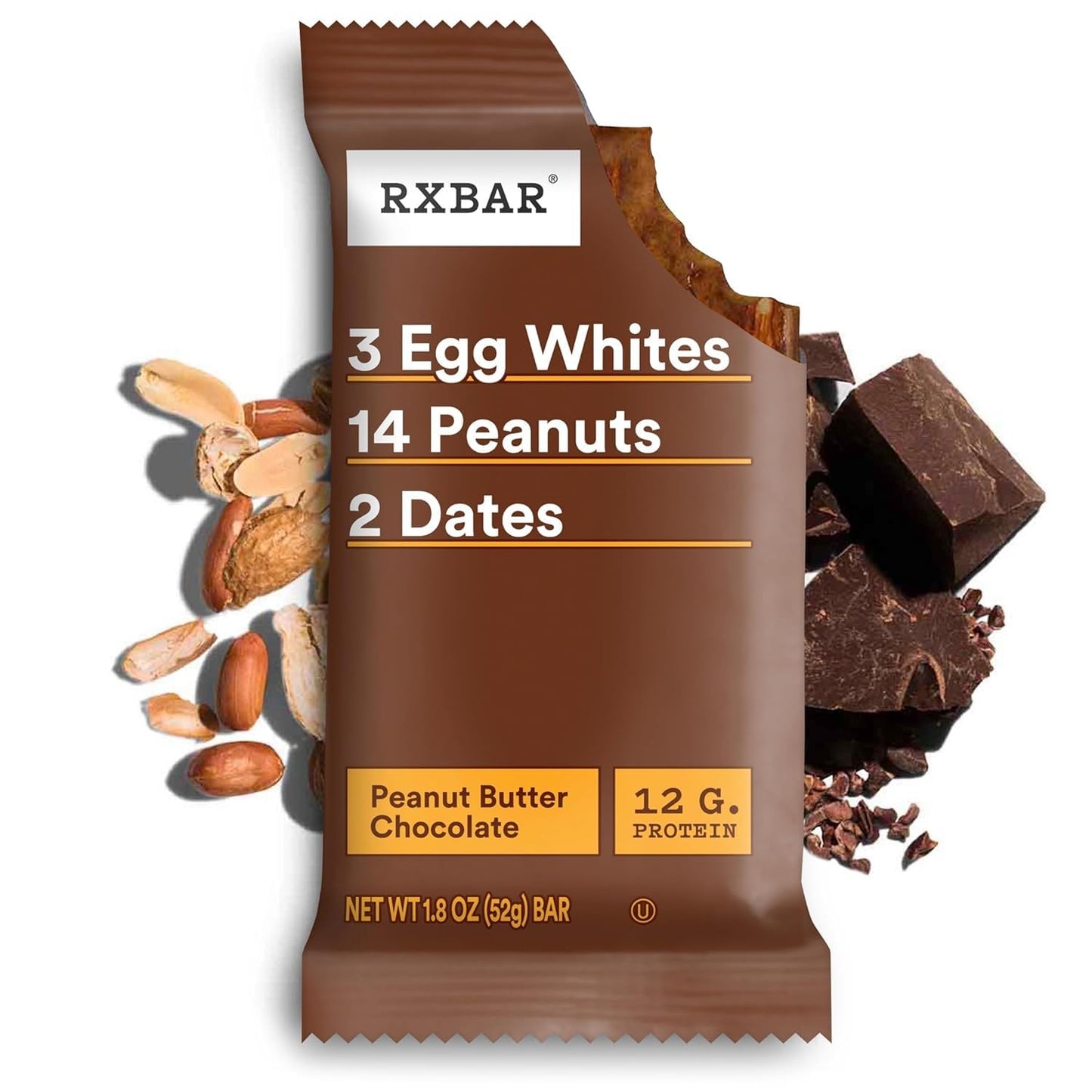 RXBAR Real Food Protein Bar, Assorted Variety Pack, Gluten-Free, 1.83 oz Bars, 24 Count