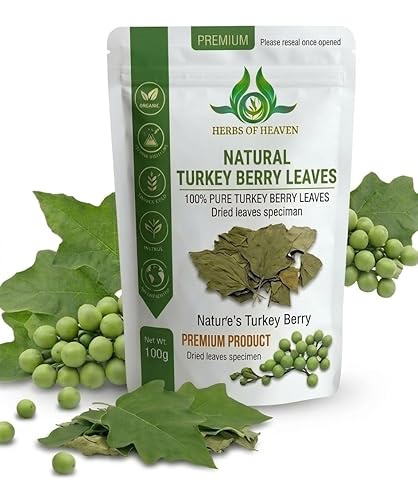 100 Turkey Berry Leaves Dried Healthy Well Cleaned Leaves - Pure & turkey Berry, Cultivated From Sri Lanka And Gluten Free